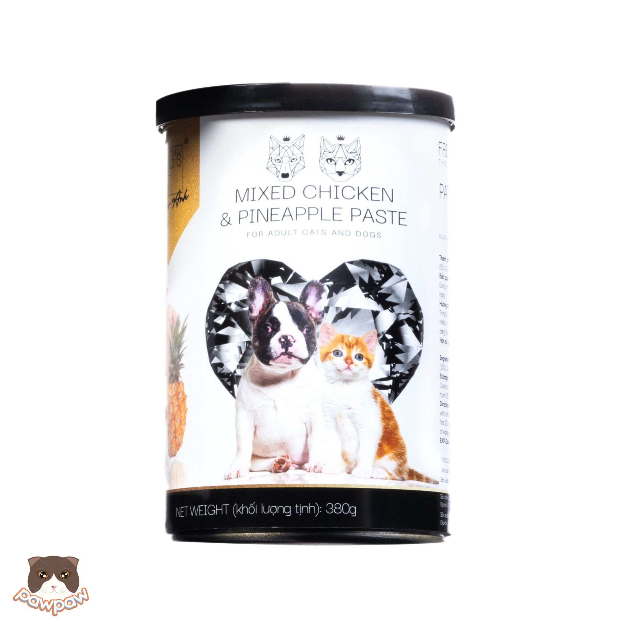  Pate chó mèo King's Pet thức ăn hỗn hợp hoàn chỉnh 380g 