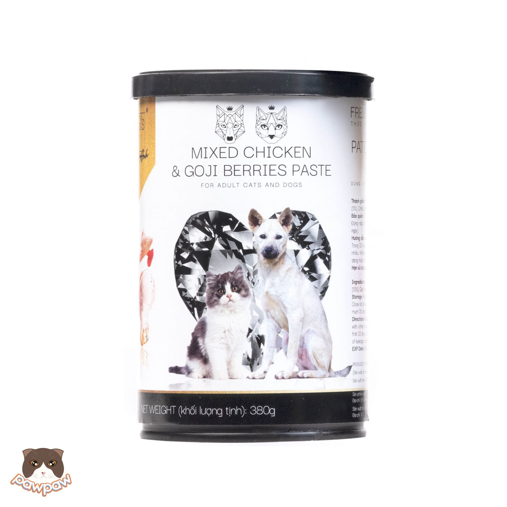  Pate chó mèo King's Pet thức ăn hỗn hợp hoàn chỉnh 380g 
