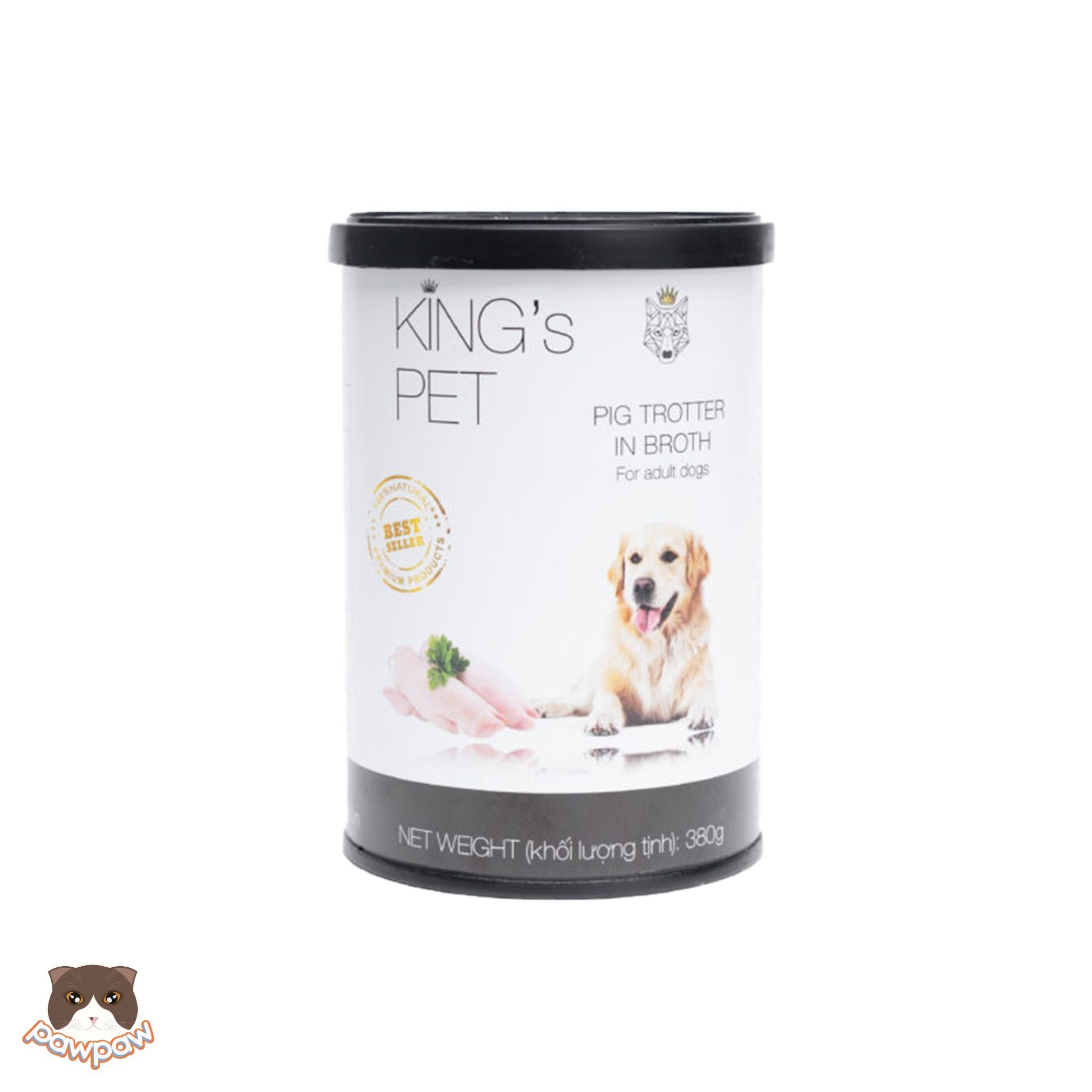  Pate chó mèo King's Pet thức ăn hỗn hợp hoàn chỉnh 380g 