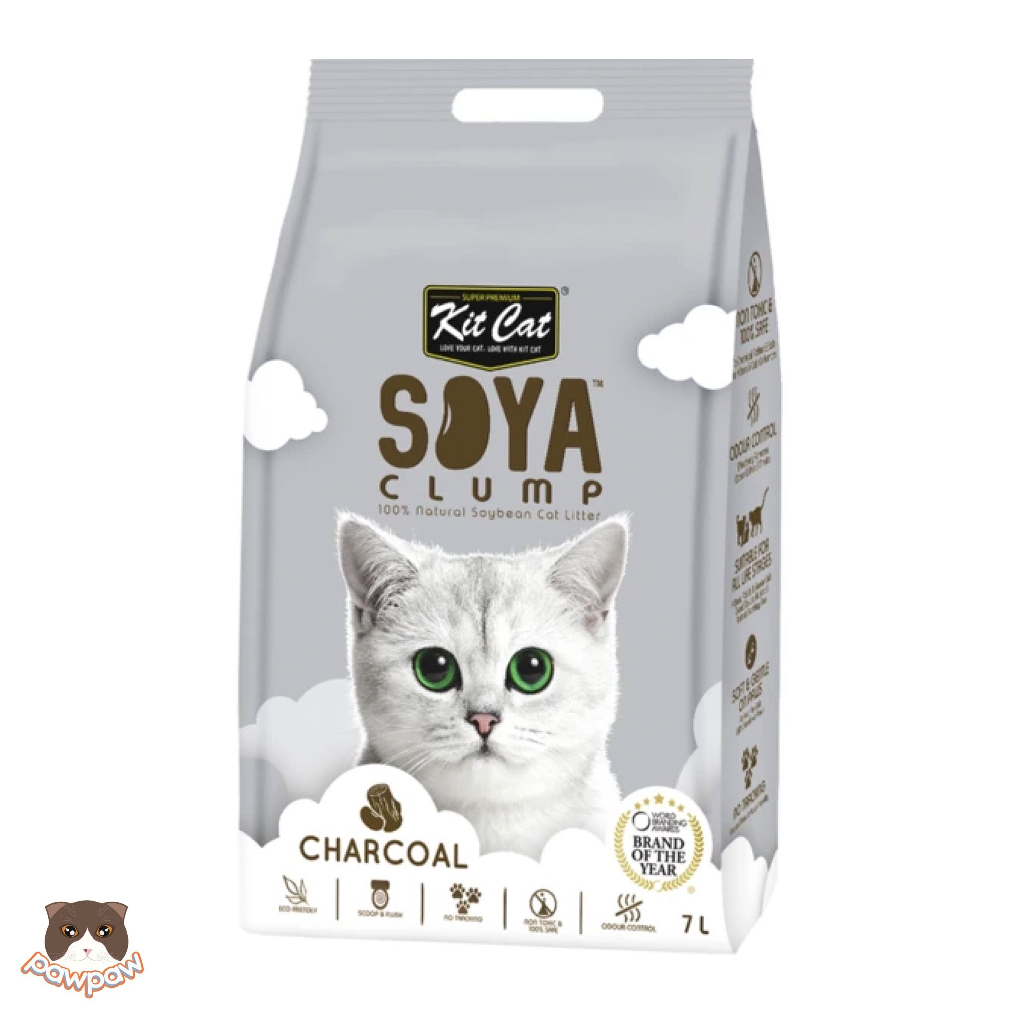  Cát đậu nành Soya Clump Kitcat 7L cho mèo 