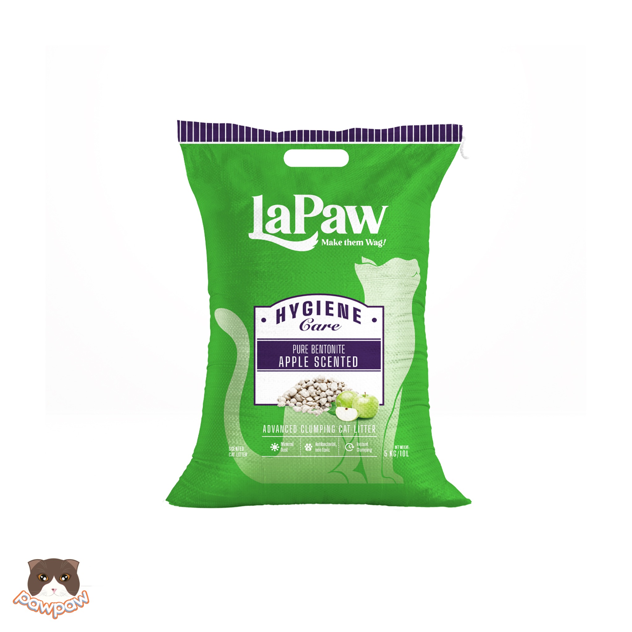  Cát đất sét LAPAW 10L cho mèo 
