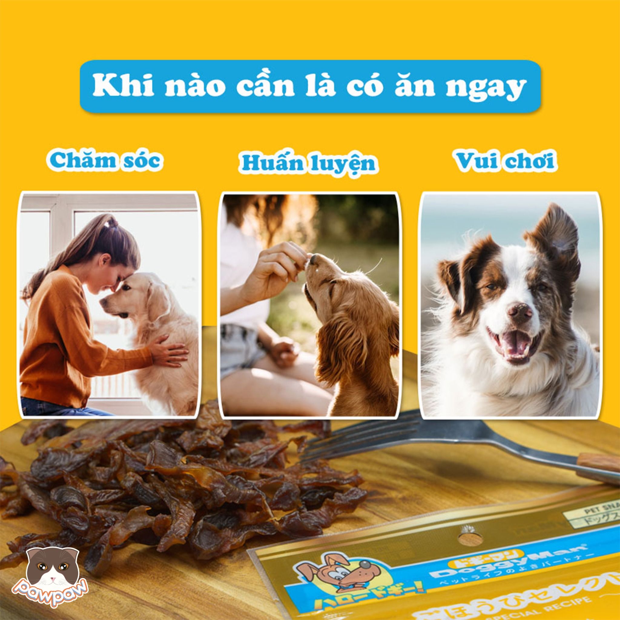  Snack mề gà sấy Doggyman 70g cho chó 