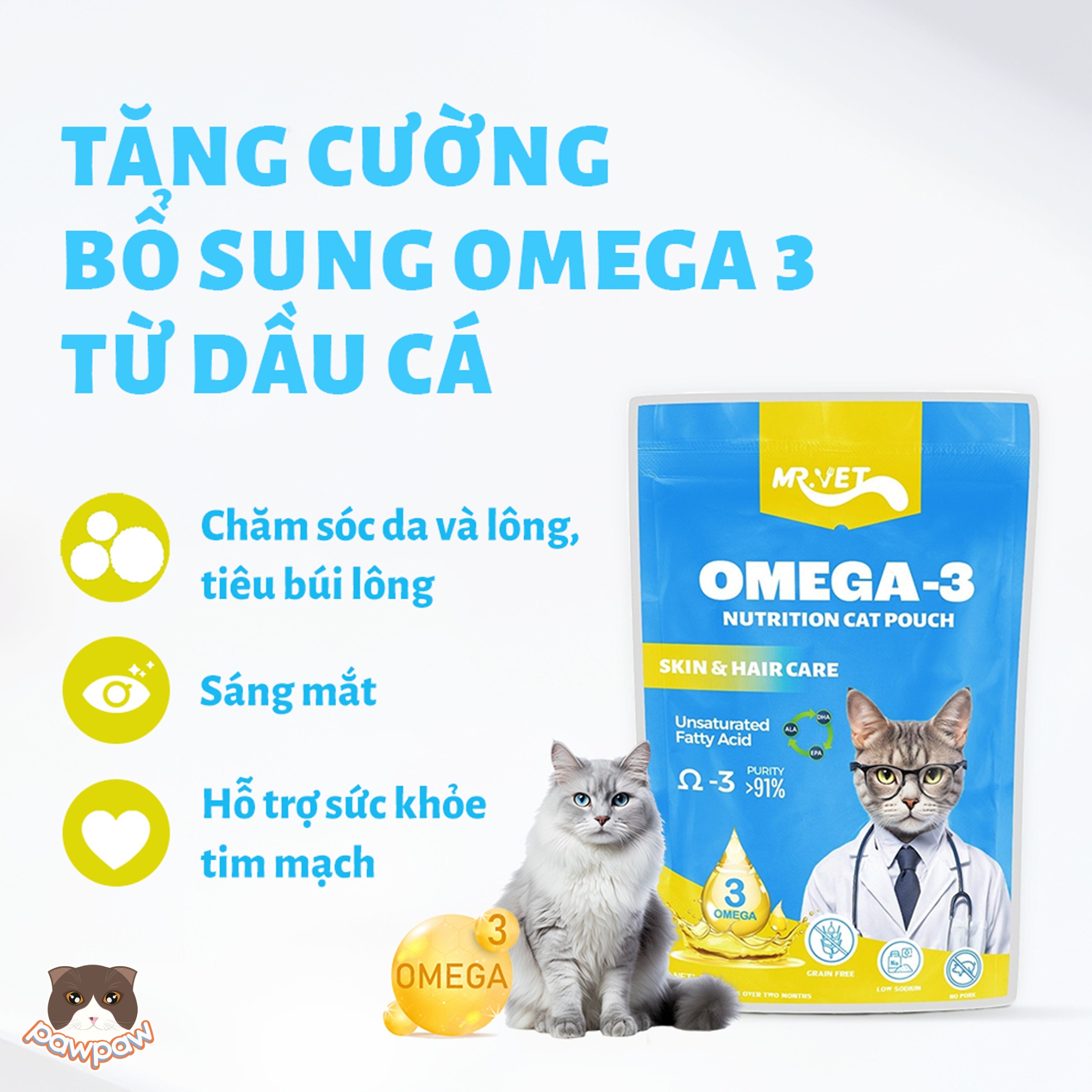  Pate Mr.Vet 70g cho mèo 