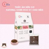  Hạt hữu cơ đa đạm vị gà & cá hồi Natural Core C1 800g cho mèo mọi độ tuổi 