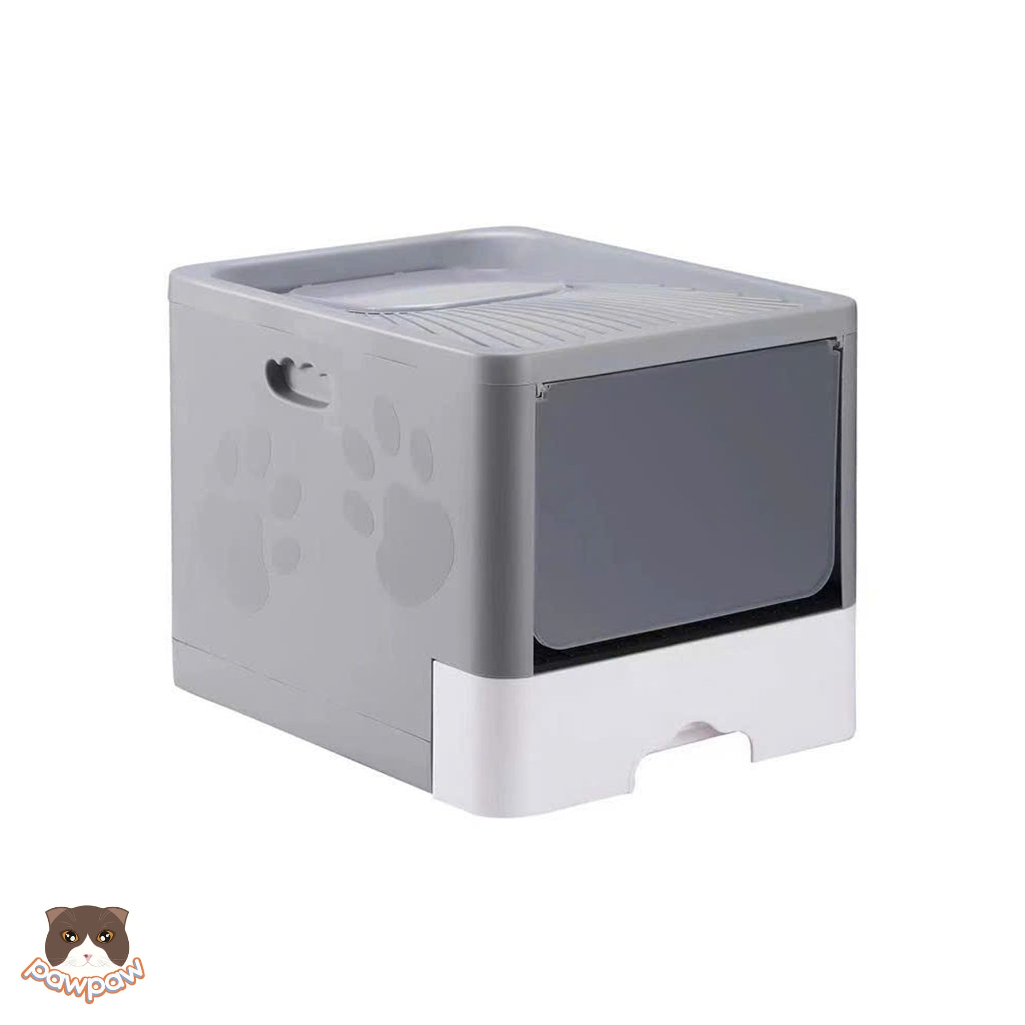  Nhà vệ sinh vuông 2 cửa minimal cho mèo 