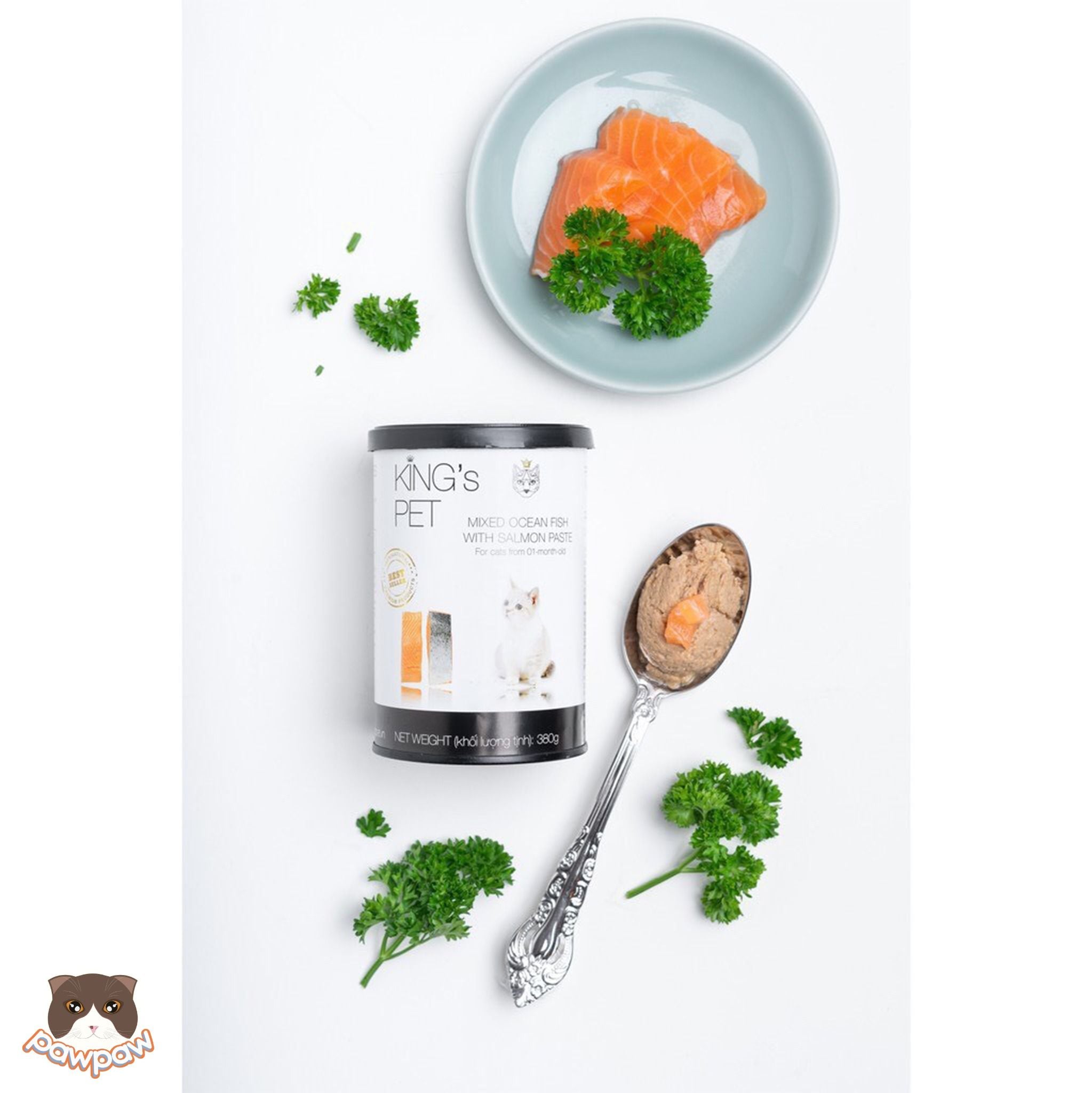  Pate chó mèo King's Pet thức ăn hỗn hợp hoàn chỉnh 380g 