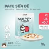  Thức ăn pate cho mèo làm từ sữa dê PetQ 70g 