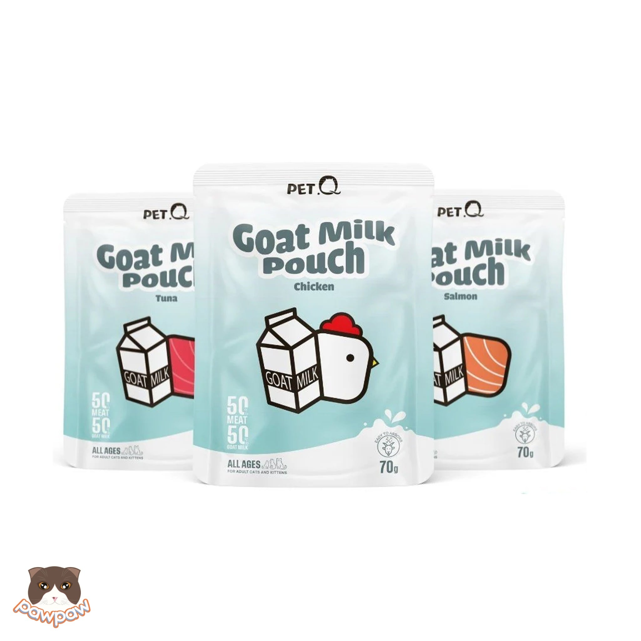  Pate sữa dê PetQ gói 70g cho mèo 