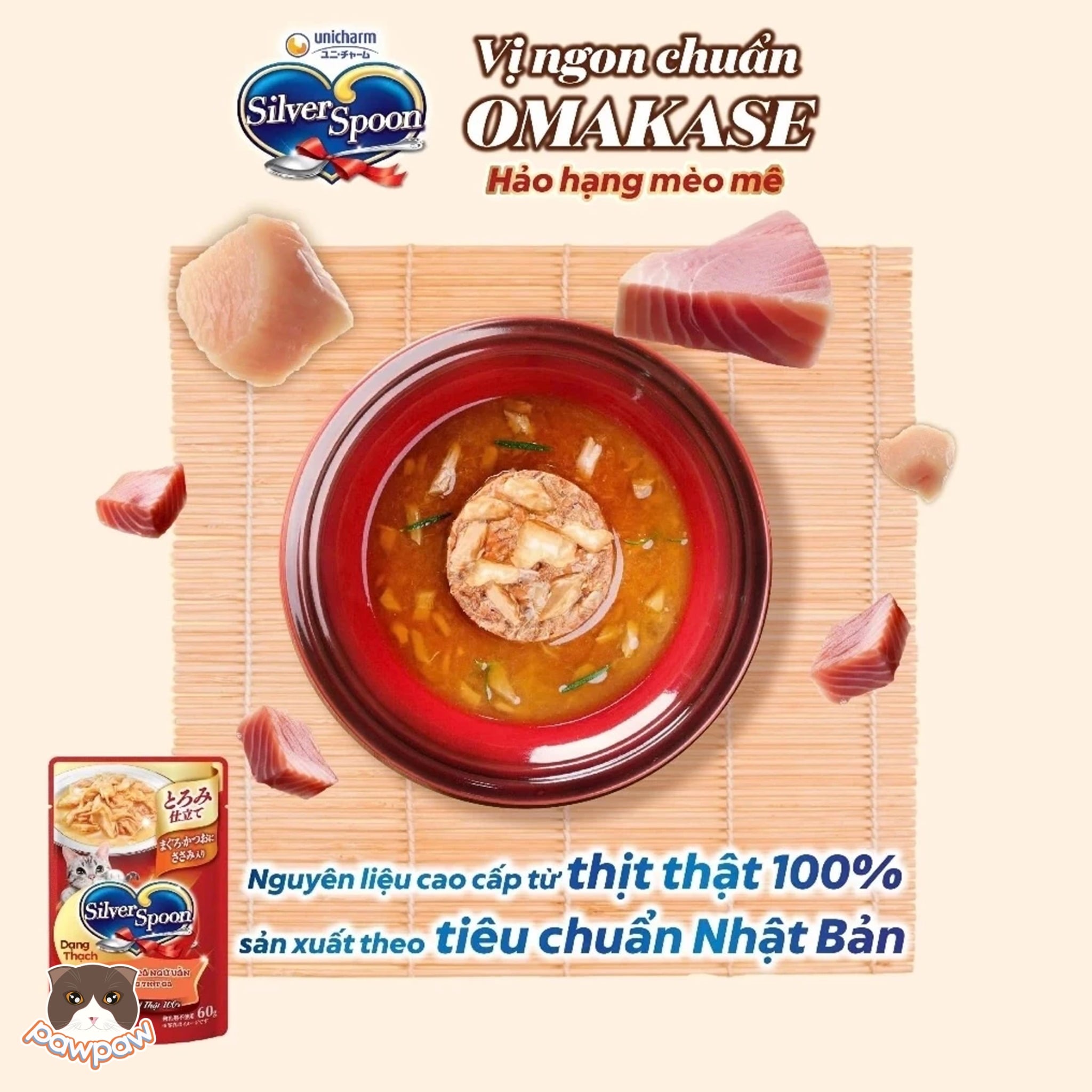  Pate Silver Spoon 60g cho mèo 