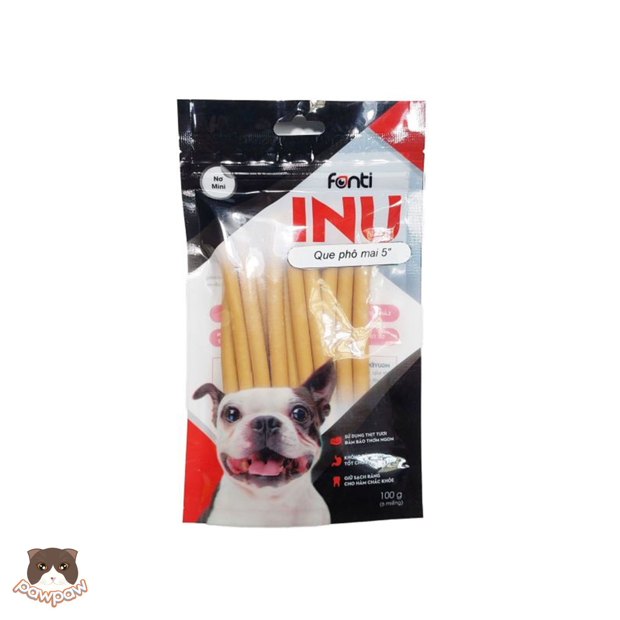  Snack que gặm Fonti INU 100gr cho chó 