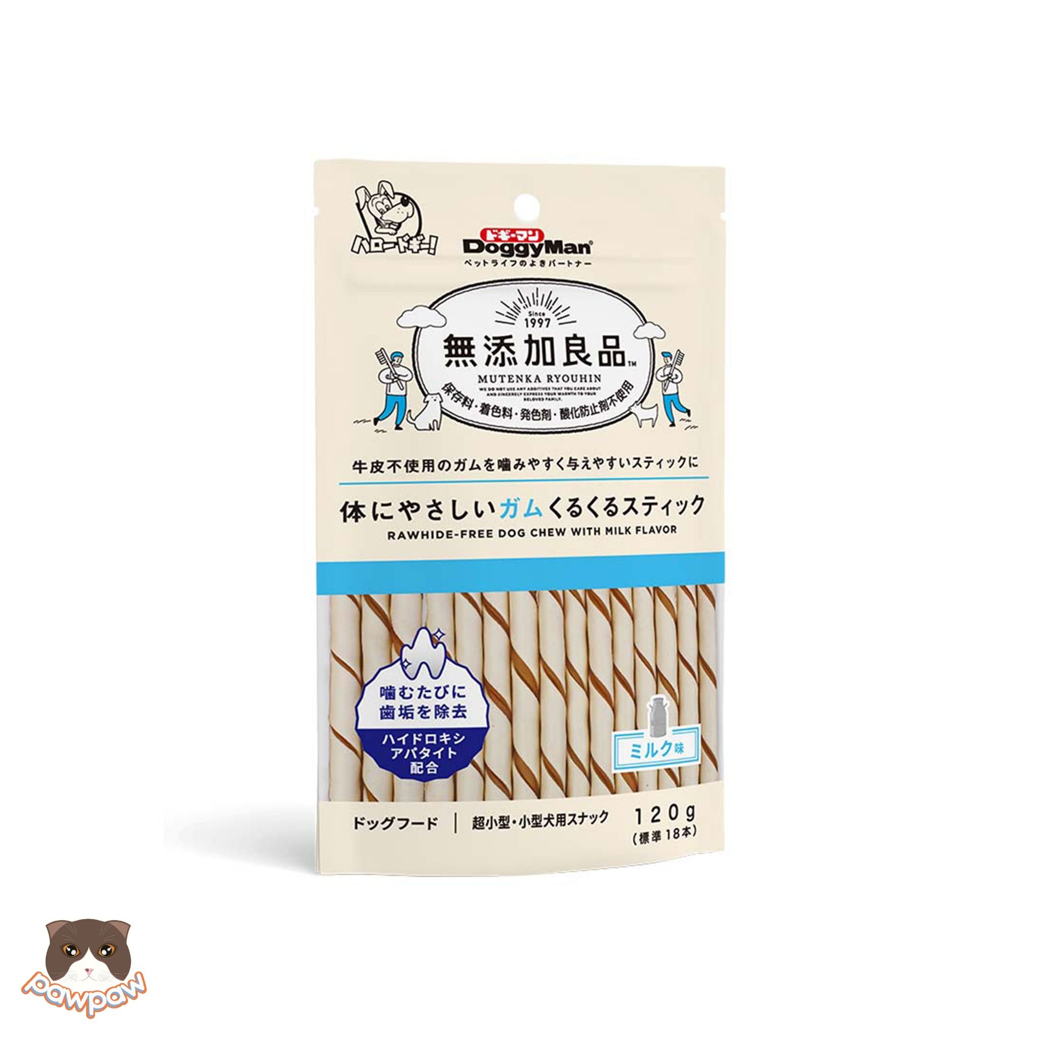  Que gặm hương sữa Doggyman 120g cho chó 