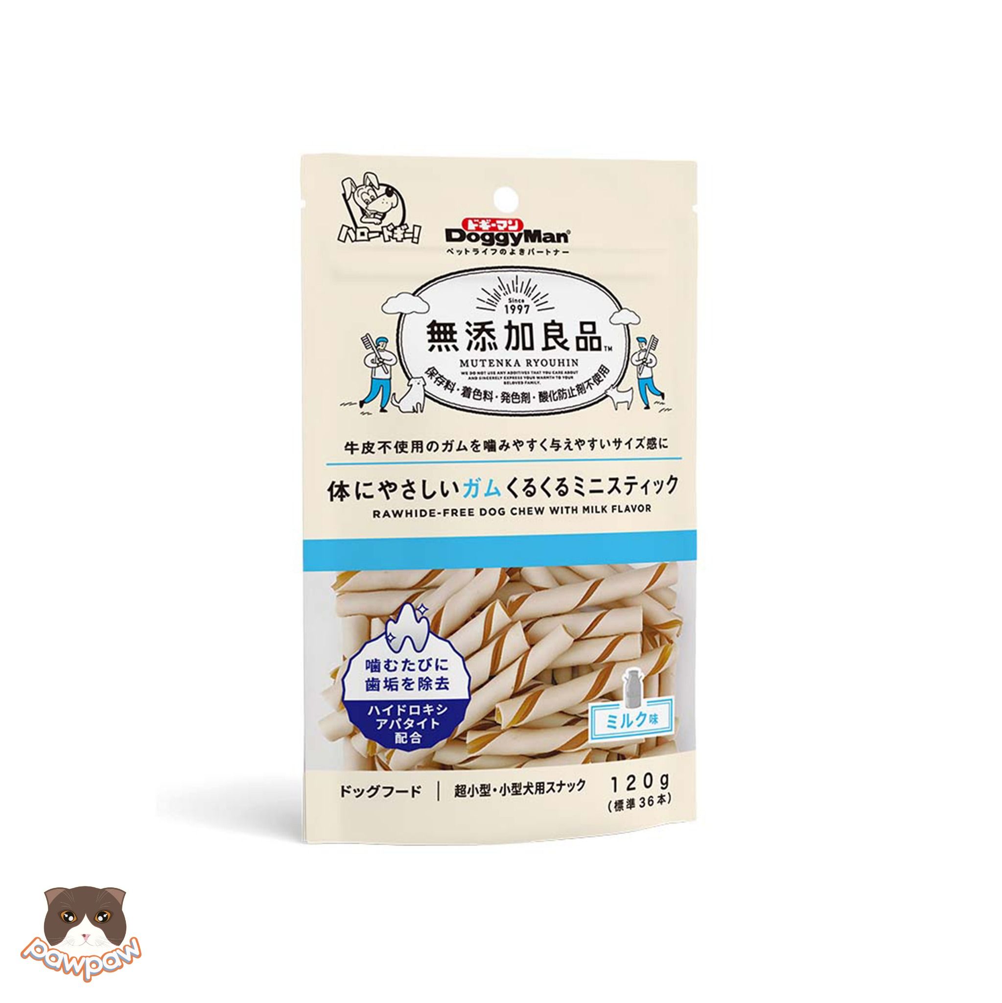  Que gặm hương sữa Doggyman 120g cho chó 