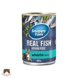  Pate cá trích Snappy Tom Real Fish lon 400g cho mèo 