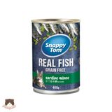  Pate cá trích Snappy Tom Real Fish lon 400g cho mèo 
