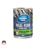  Pate cá trích Snappy Tom Real Fish lon 400g cho mèo 