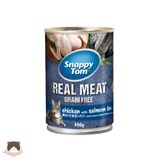  Pate Snappy Tom Real Meat lon 400gr cho mèo 
