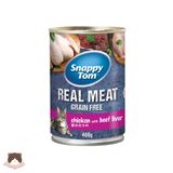  Pate Snappy Tom Real Meat lon 400gr cho mèo 