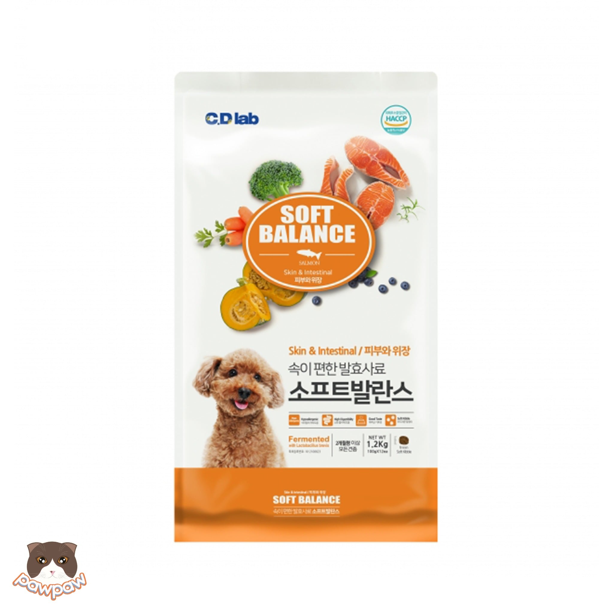  Thức ăn hạt mềm hỗn hợp hoàn chỉnh cho chó trên 2 tháng tuổi Soft Balance Skin & Intestinal ( vị cá hồi ) 