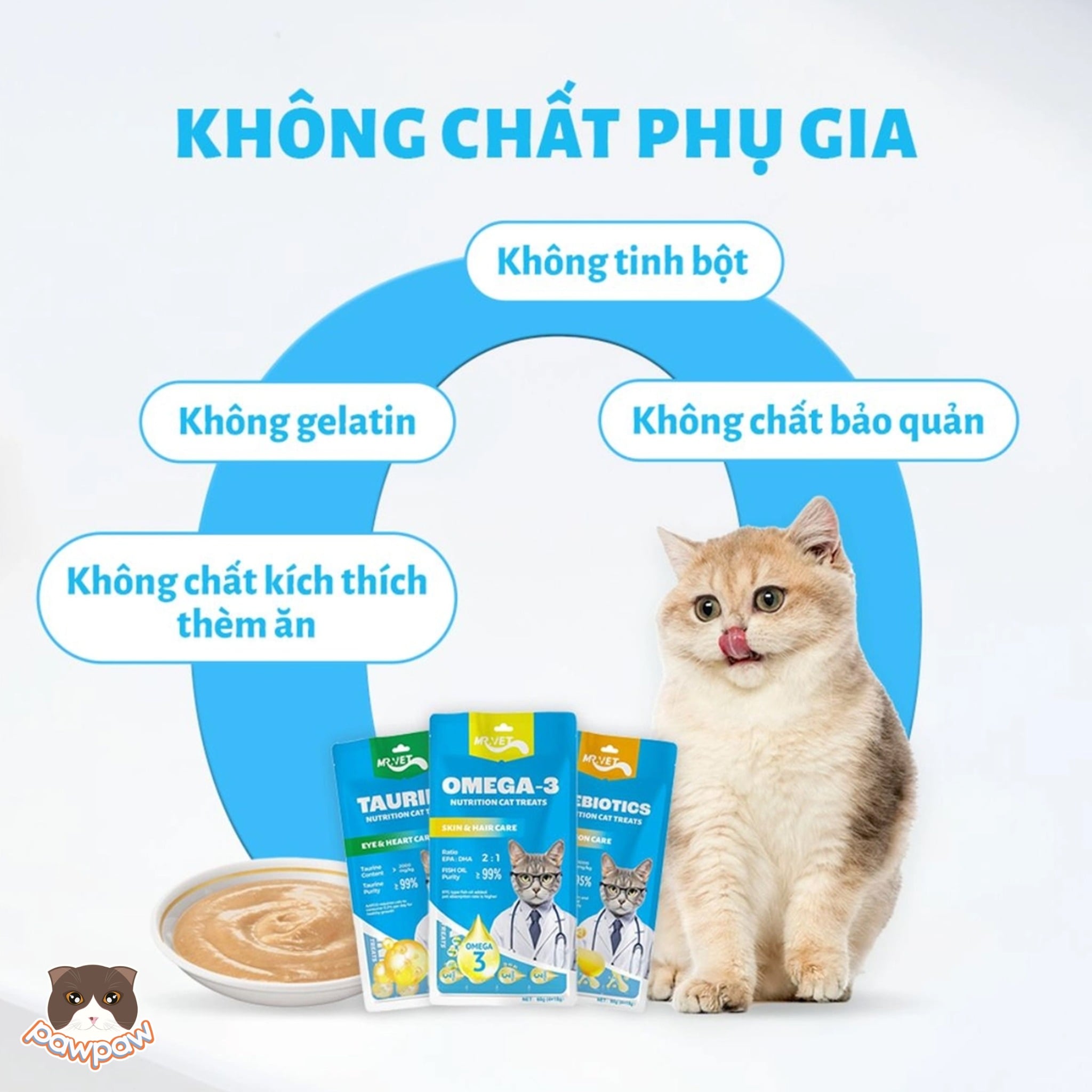  Súp thưởng Mr.Vet 4 thanh cho mèo 