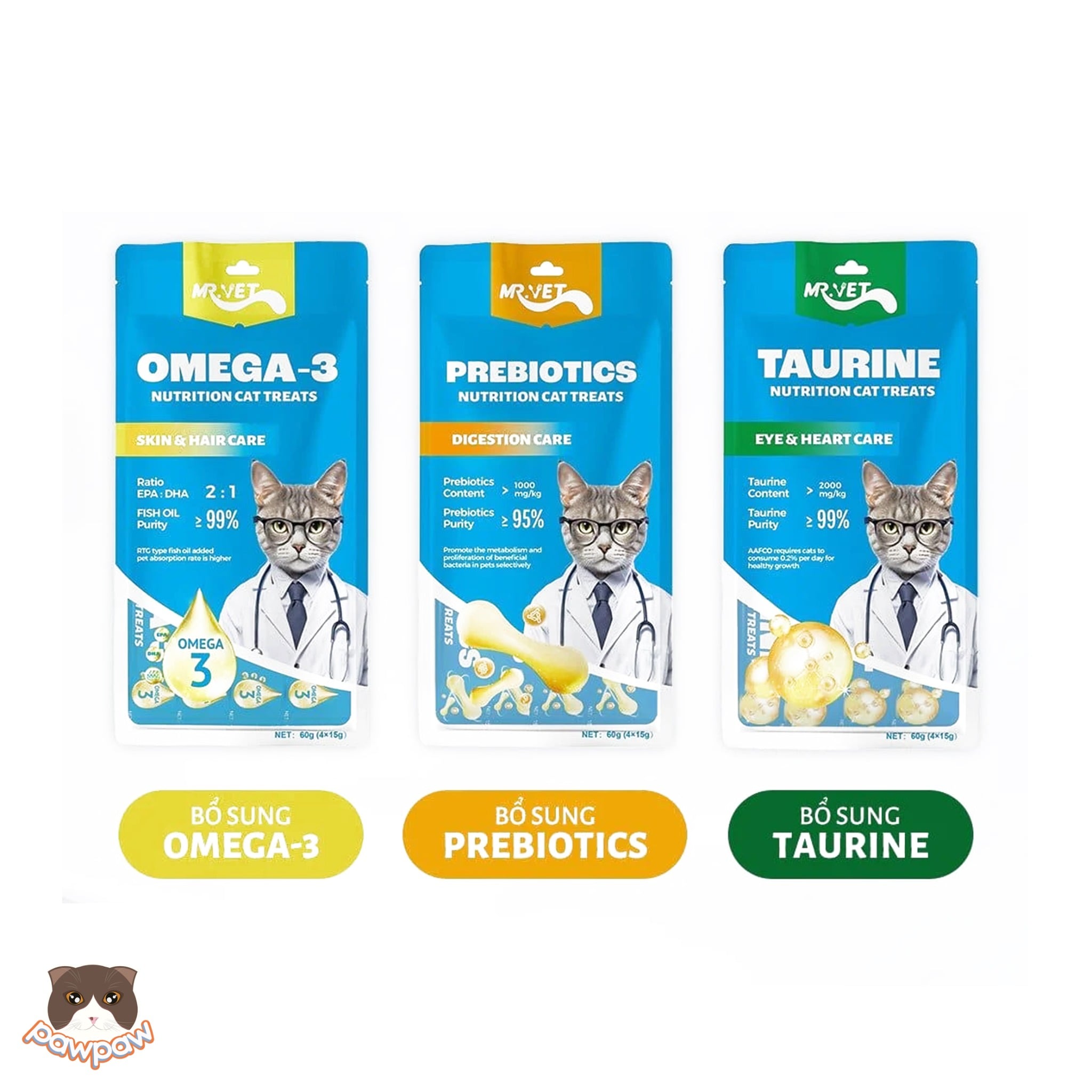  Súp thưởng Mr.Vet 4 thanh cho mèo 