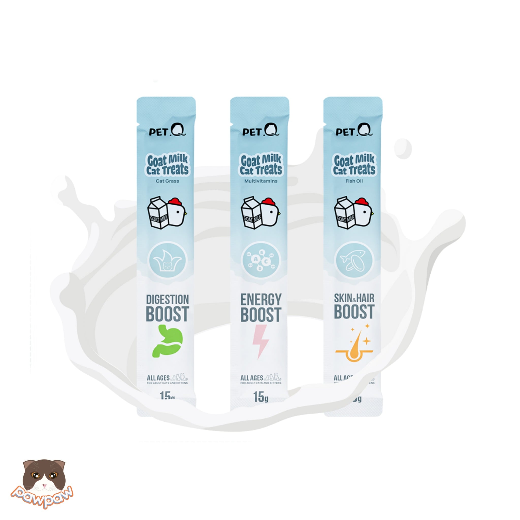  Súp thưởng sữa dê PetQ cho mèo 