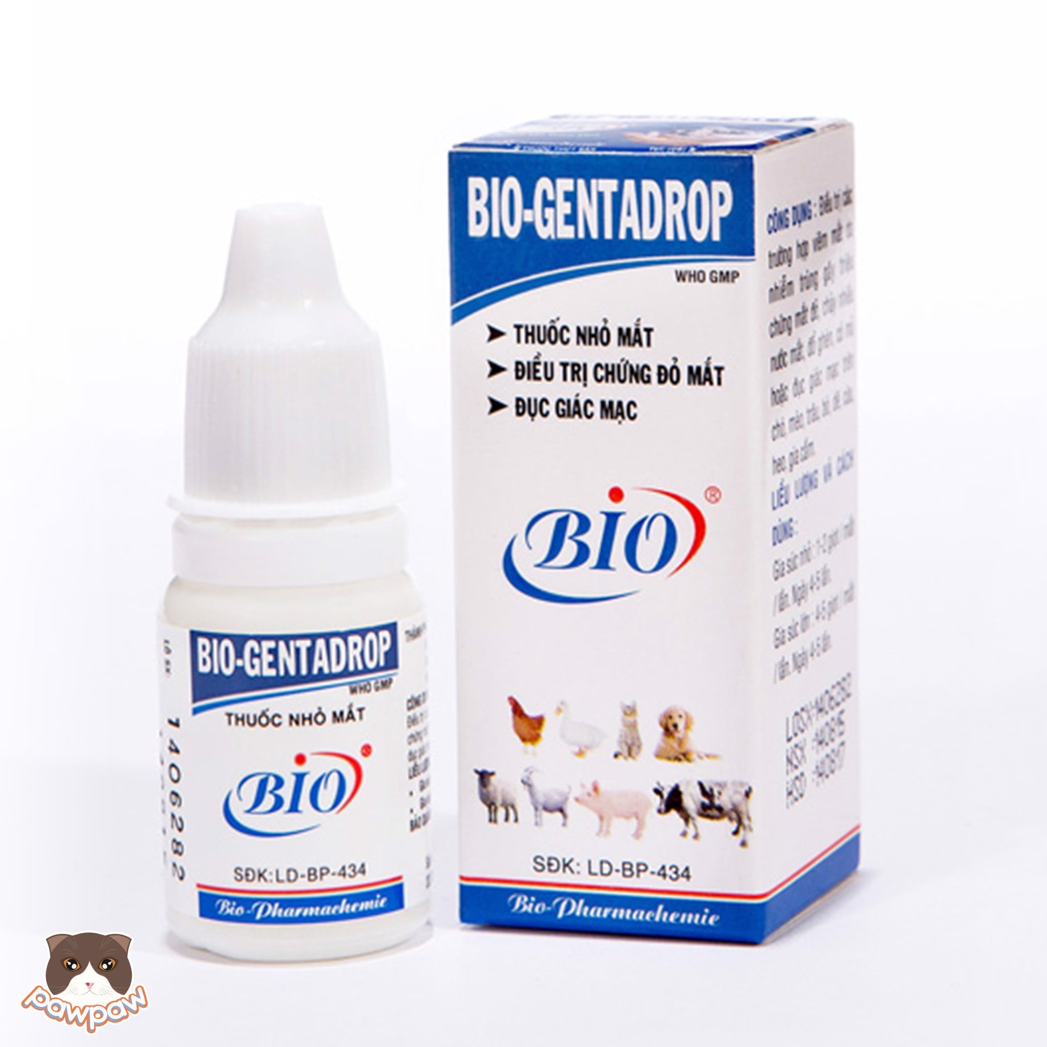  Thuốc nhỏ mắt cho chó mèo Bio 10ml 