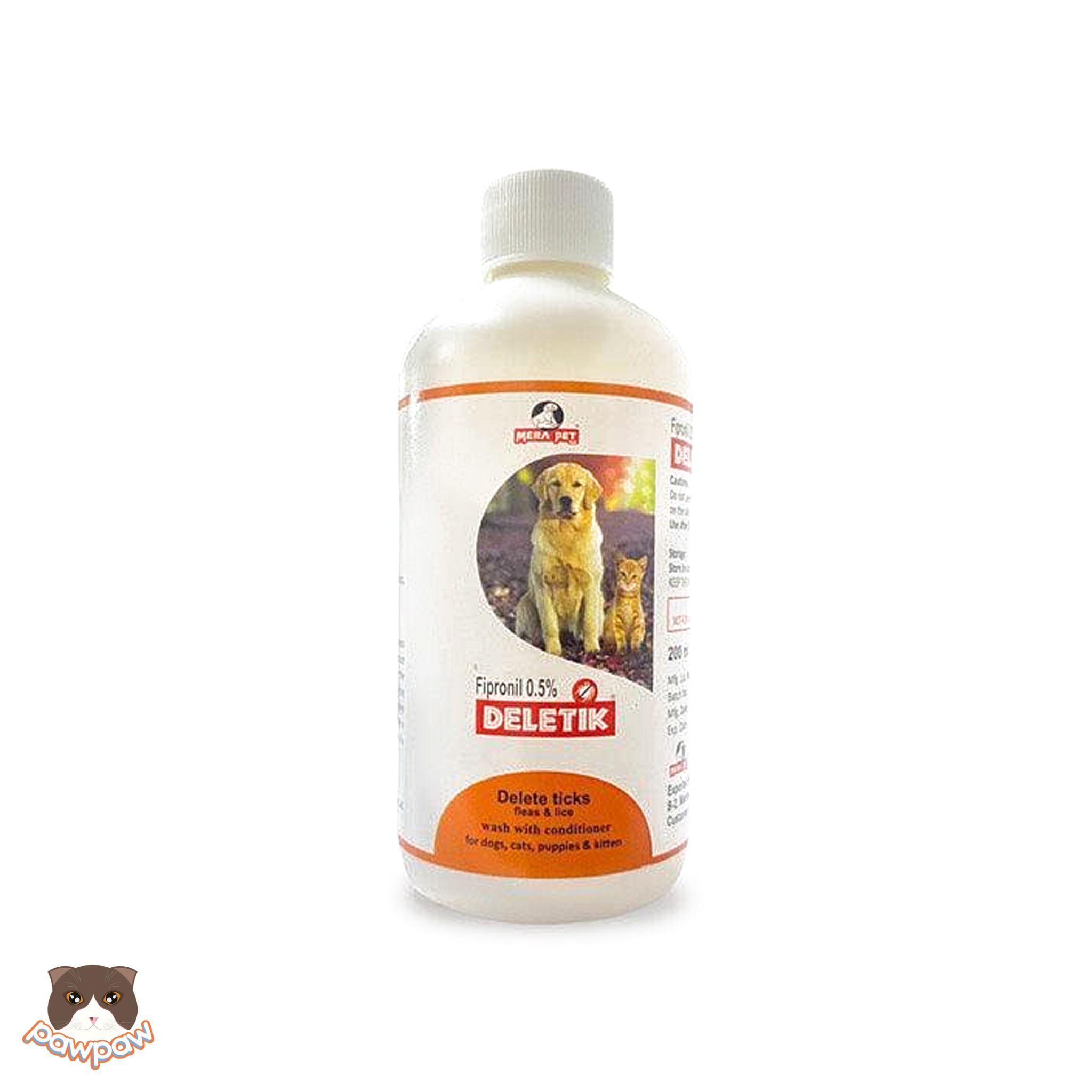  Sữa tắm sạch ve, bọ chét Deletik 200ml cho chó mèo 