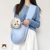  Túi vải đeo chéo vận chuyển chó mèo 
