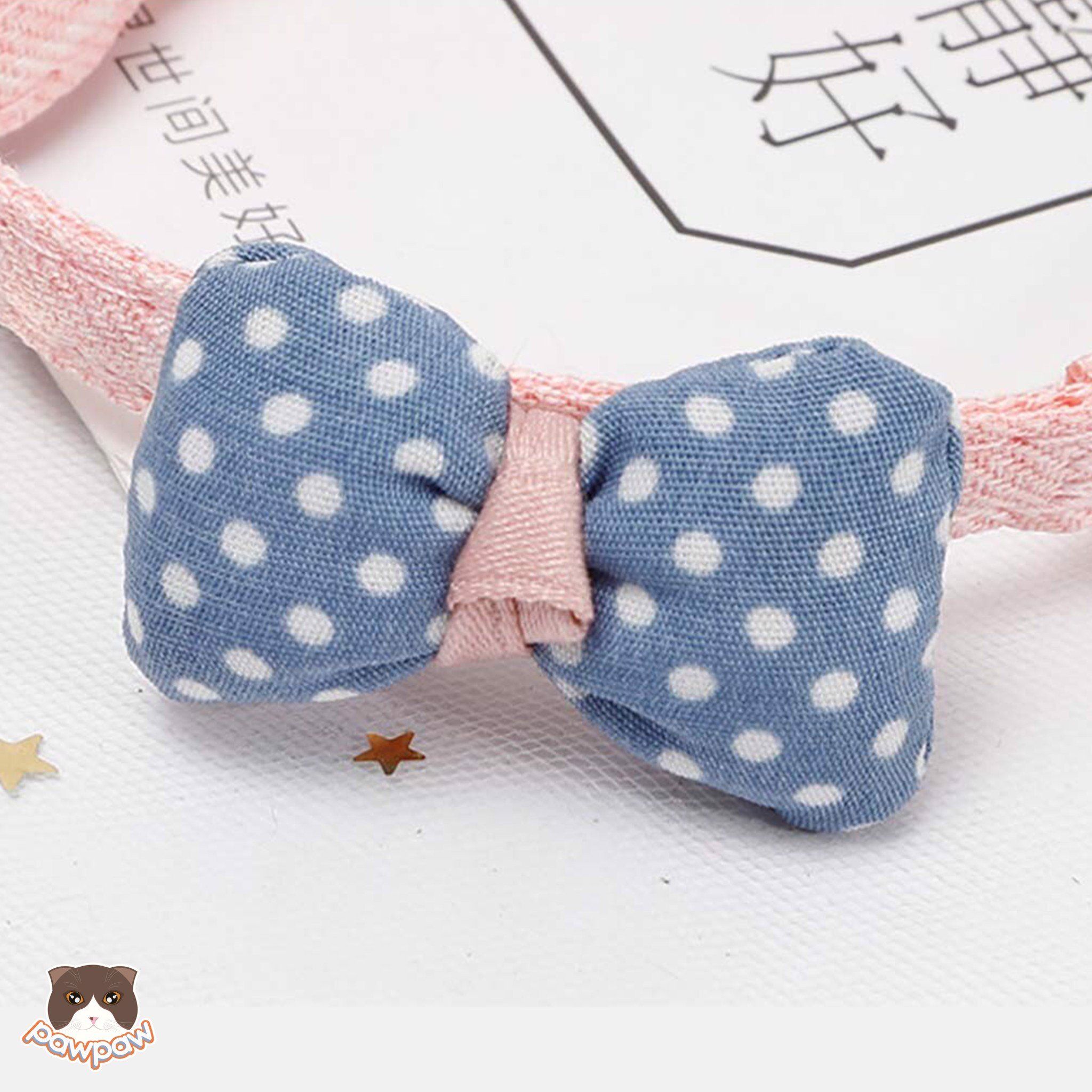  Vòng cổ đính nơ cho chó mèo 