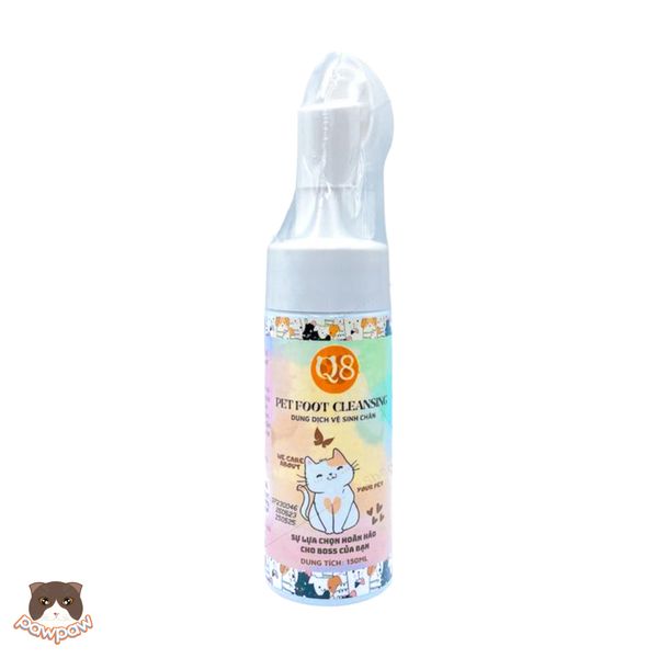 Bọt vệ sinh đệm chân Q8 dành cho mèo 
