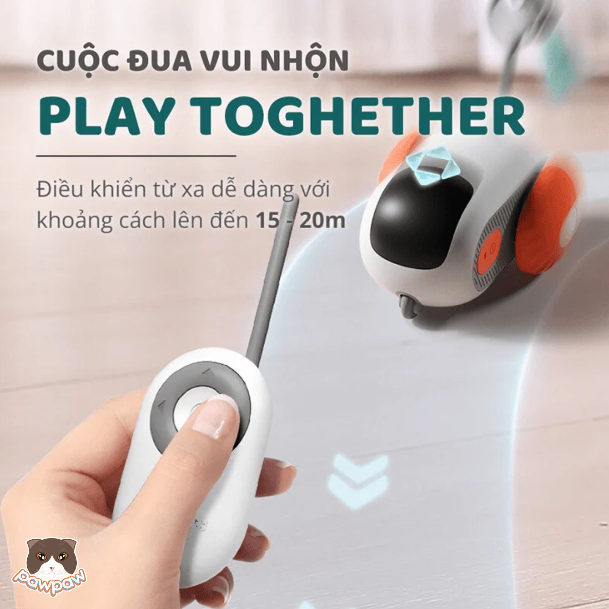  Xe điện điều khiển từ xa Pet Gravity cho mèo 