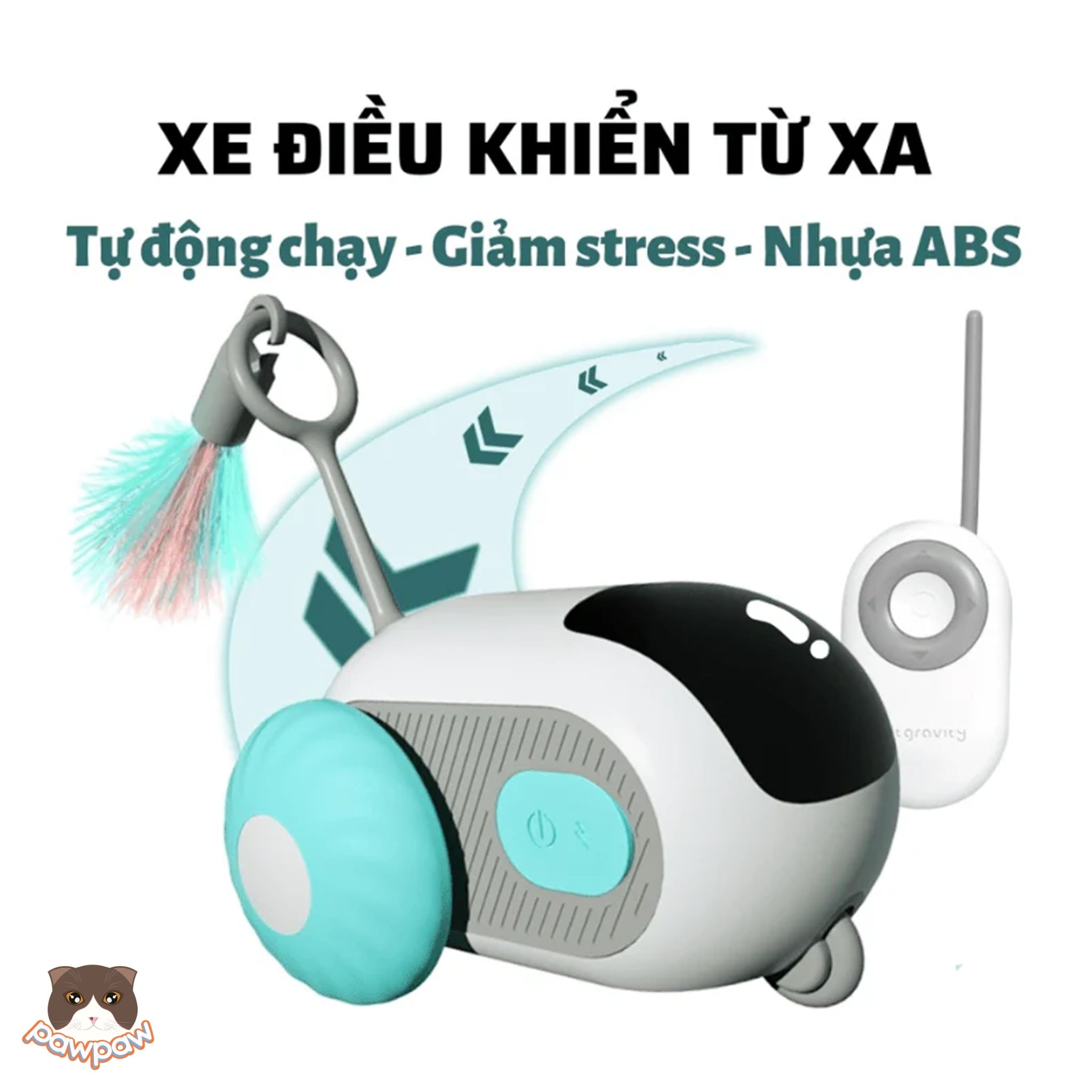  Xe điện điều khiển từ xa Pet Gravity cho mèo 