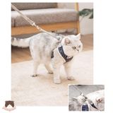  Yếm nơ kèm dây dắt cho chó mèo 