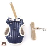  Yếm nơ kèm dây dắt cho chó mèo 