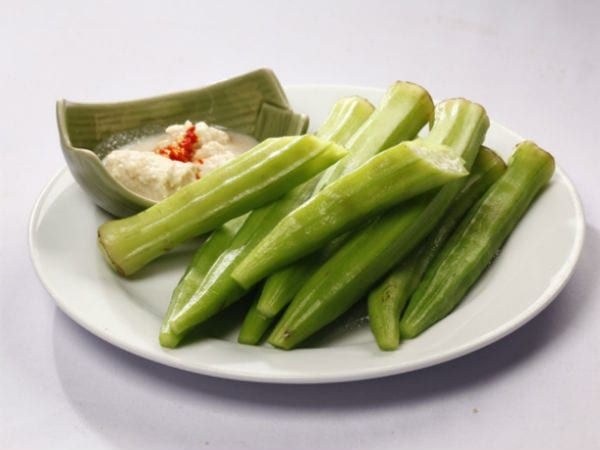  Đậu Bắp Chấm Chao - Boiled Okra & Soya Chesse 