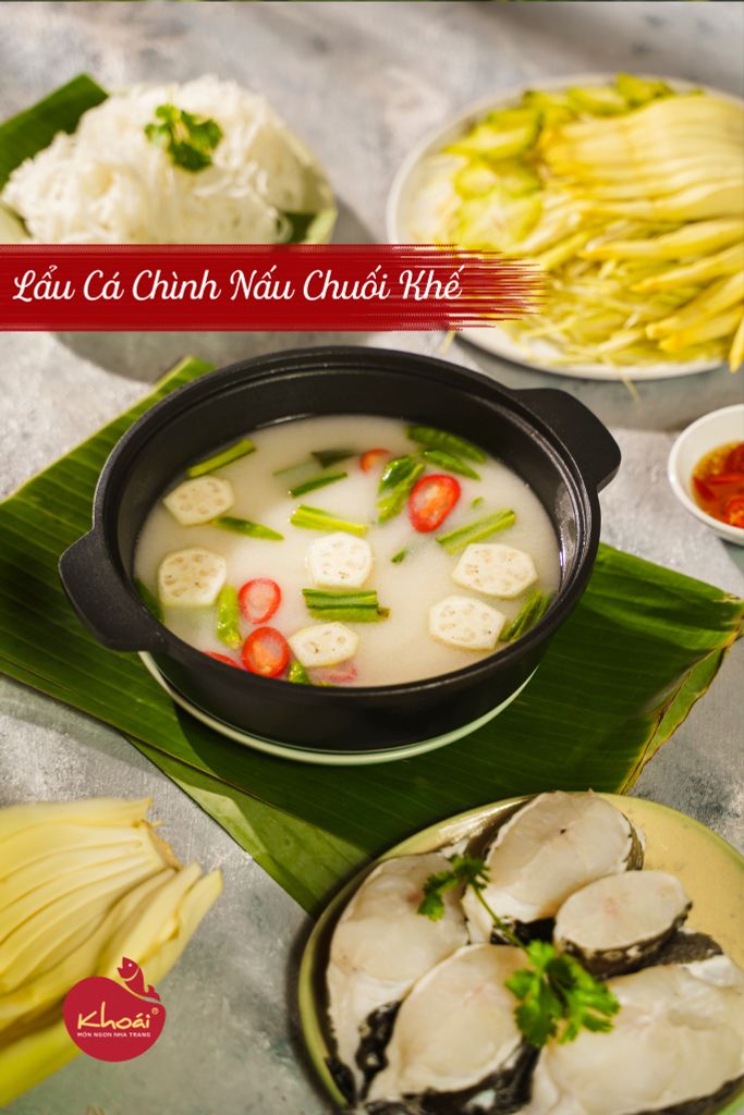  Lẩu Cá Chình Nấu Chua Hoa Chuối - Eel hot pot cooked with sour banana flower 