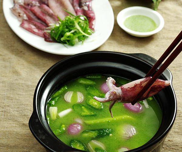  Mực Sữa Nhúng Ớt Xiêm Xanh - Baby Squid Soaked With Green Paprika 