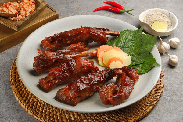  Sườn Chìa Nướng Muối Ớt - Grilled Pork Ribs With Salt And Chilli 