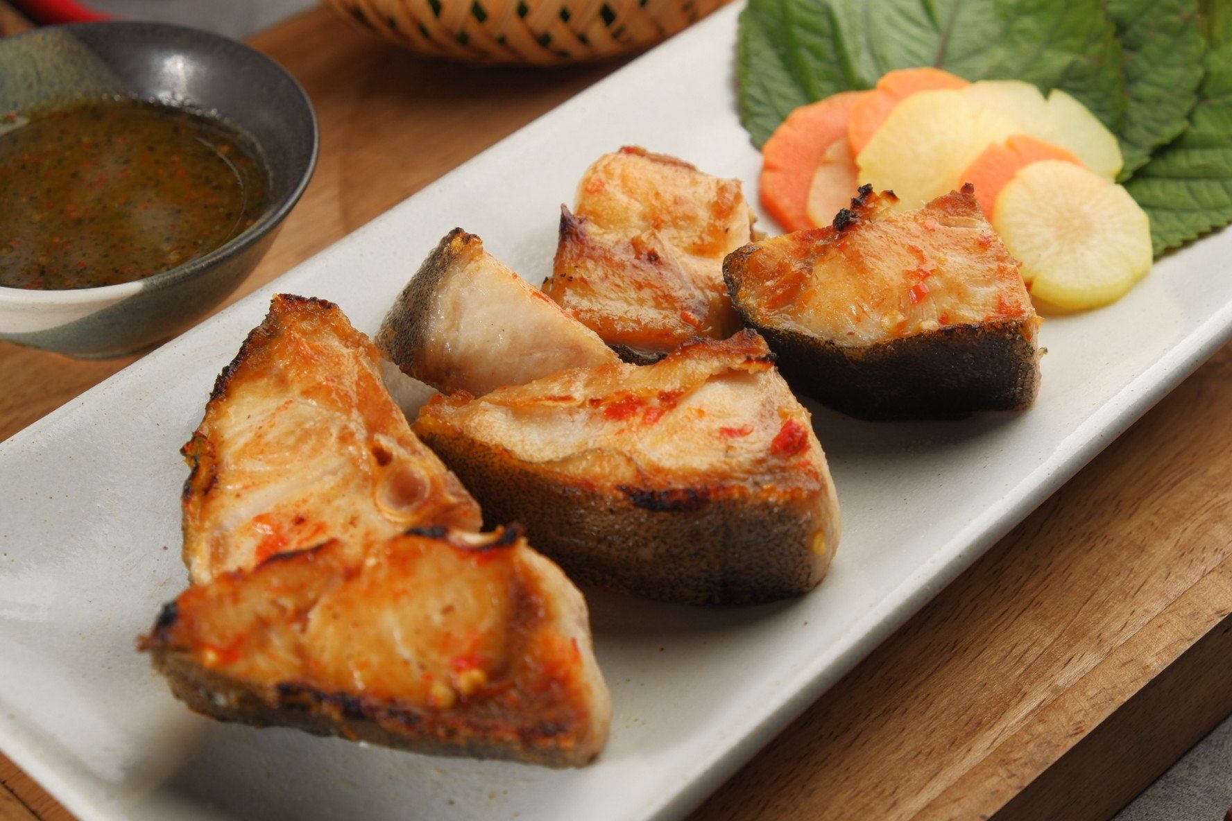  Cá Bớp Nướng Muối Ớt - Cobia Fish Grilled With Chilli Salt 