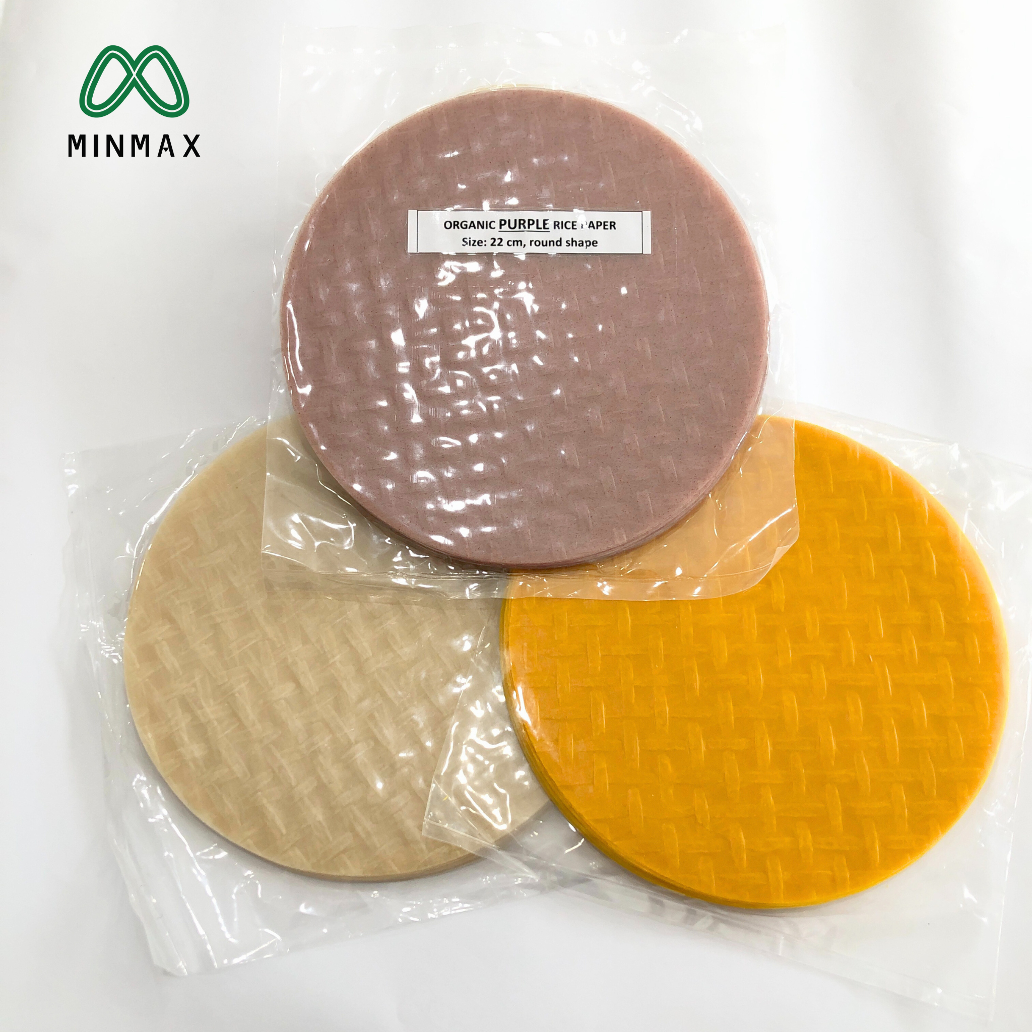  Organic Rice Paper (White / Brown / Purple / Tumeric) - For Roll 