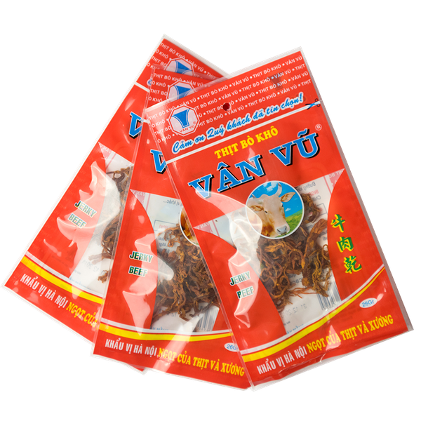  Bò khô Vân Vũ - Sợi 26g - Bán buôn theo đơn đặt hàng 