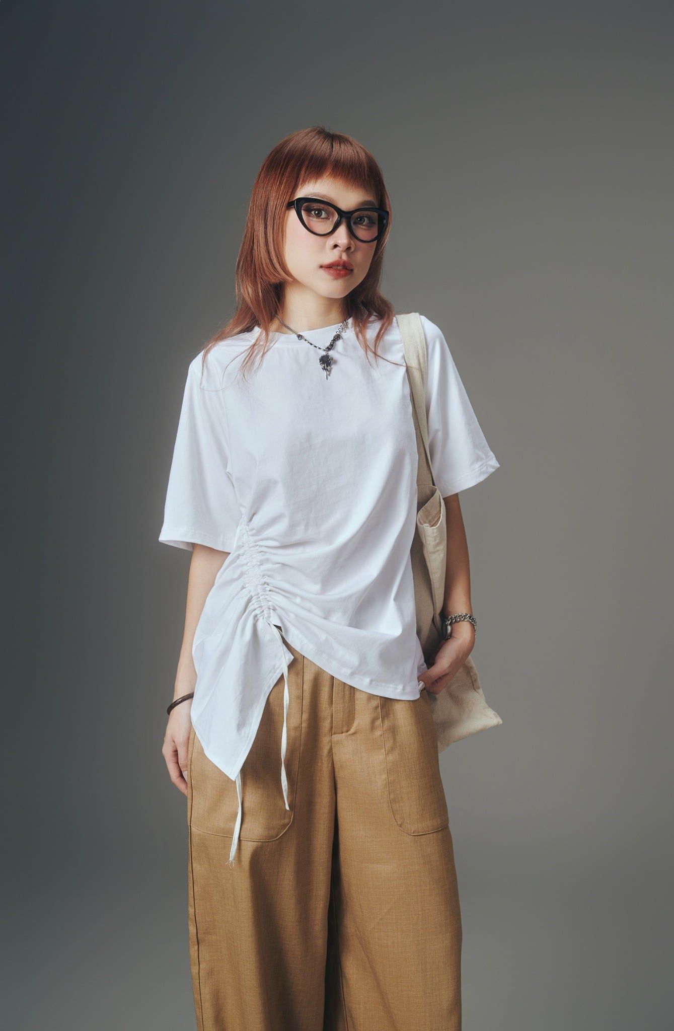  Sena Top - Áo thun rút dây 