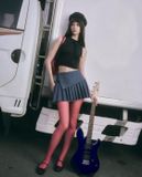  Áo lông thỏ đính nơ 