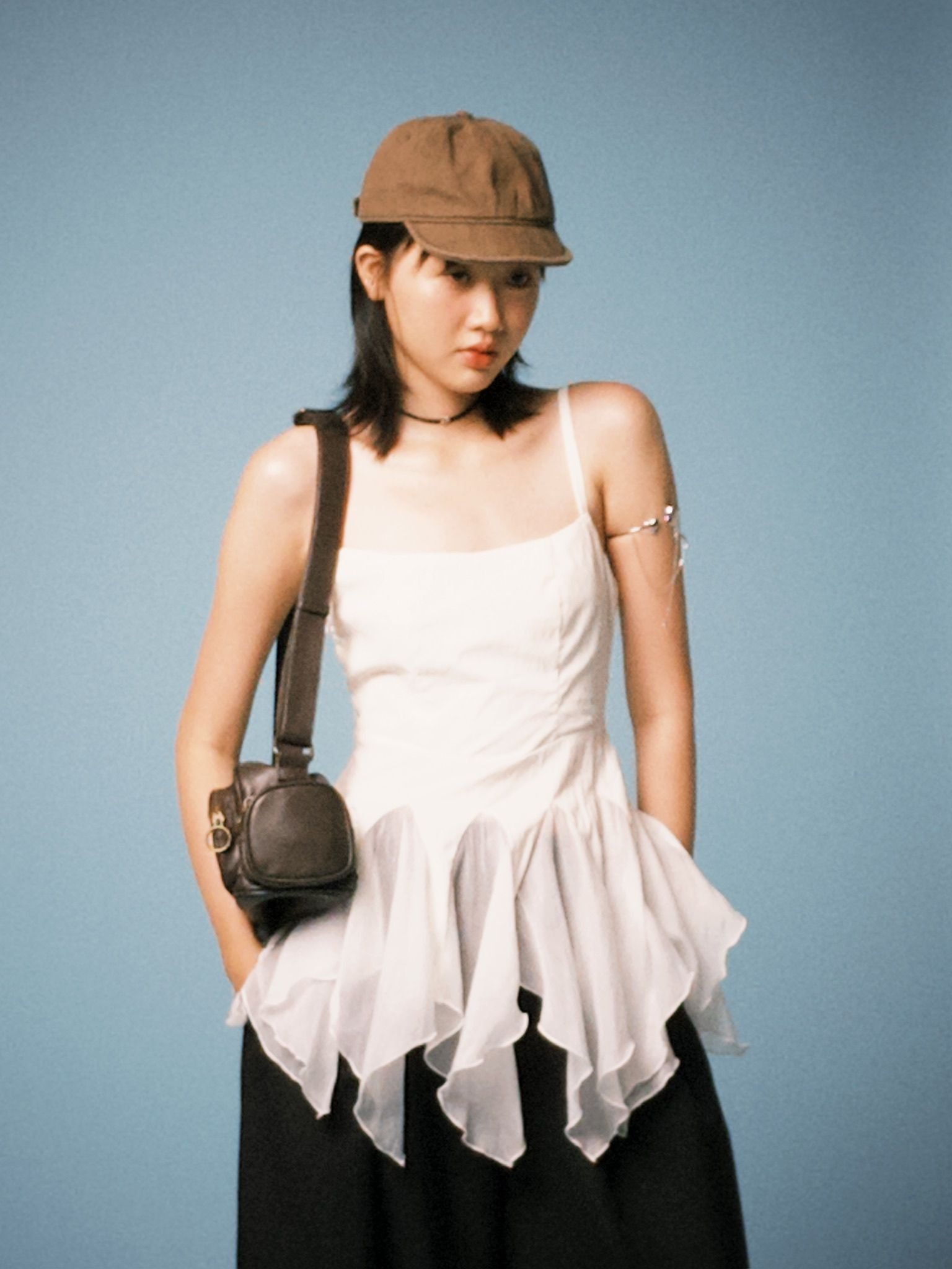 Sophia Jersey Top - Antracit