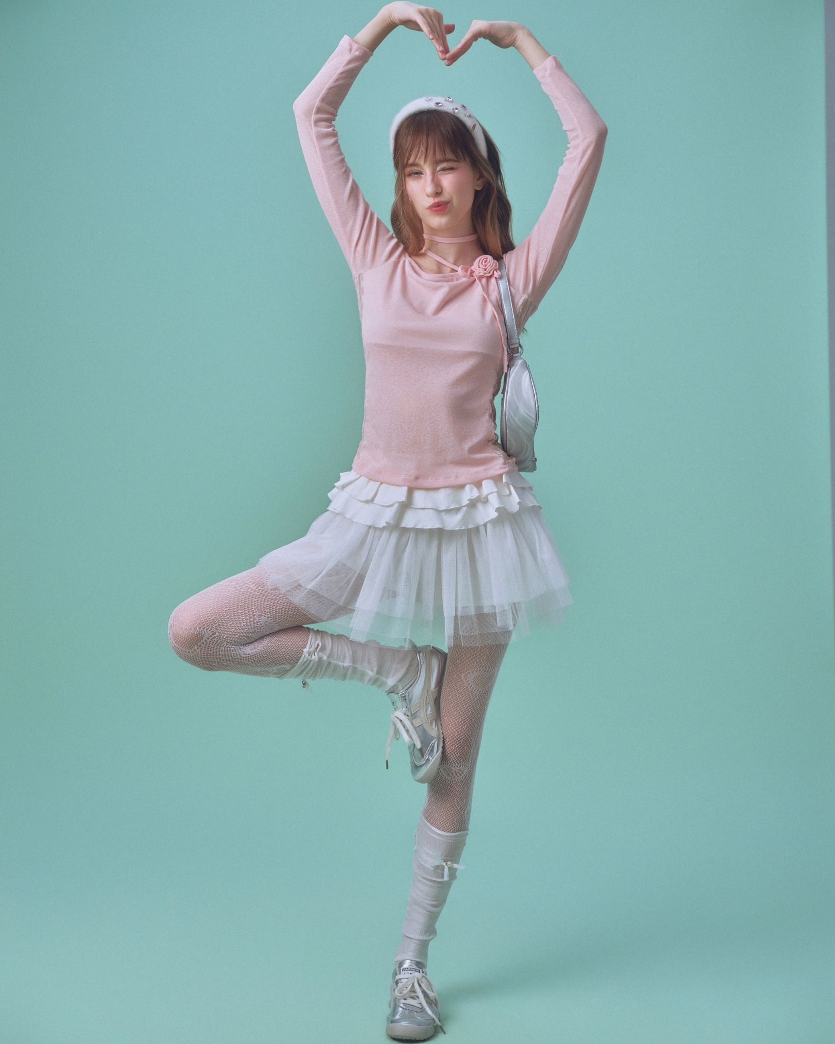  Swan Mini Skirt - Chân váy lưới 