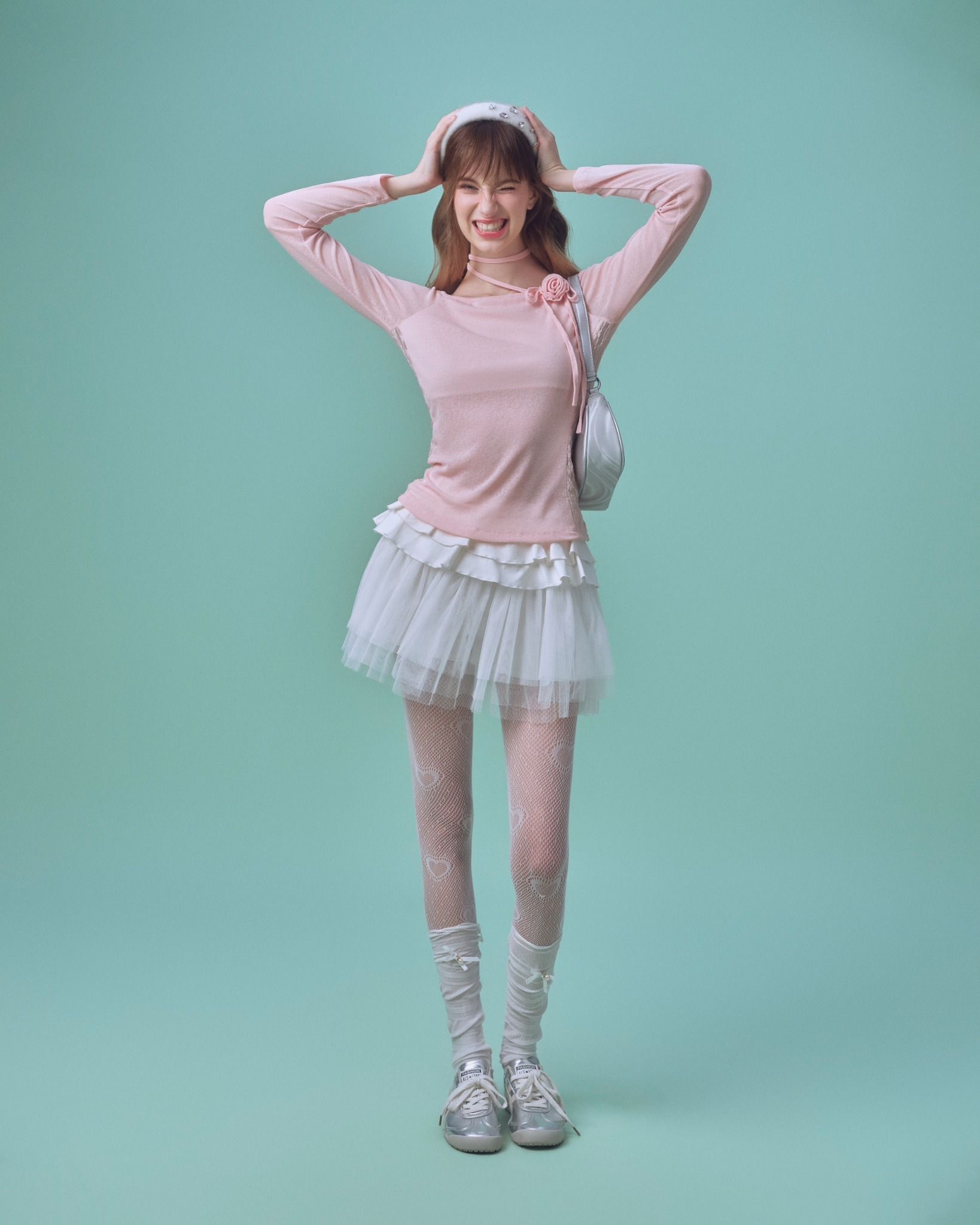  Swan Mini Skirt - Chân váy lưới 