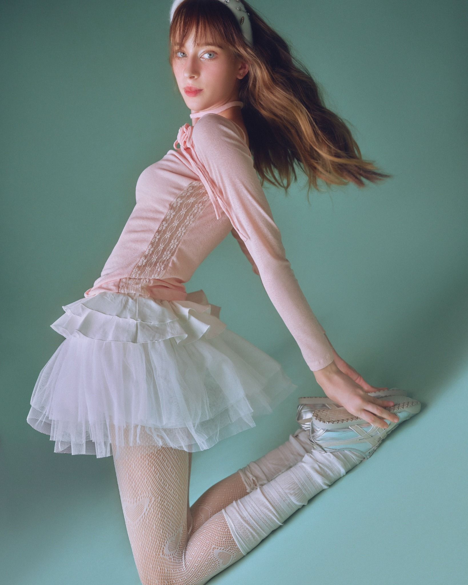  Swan Mini Skirt - Chân váy lưới 