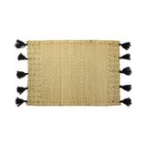  Seagrass Placemat With Black Pompons 