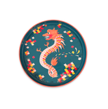  ITM - Lacquer Round Tray Dragon 