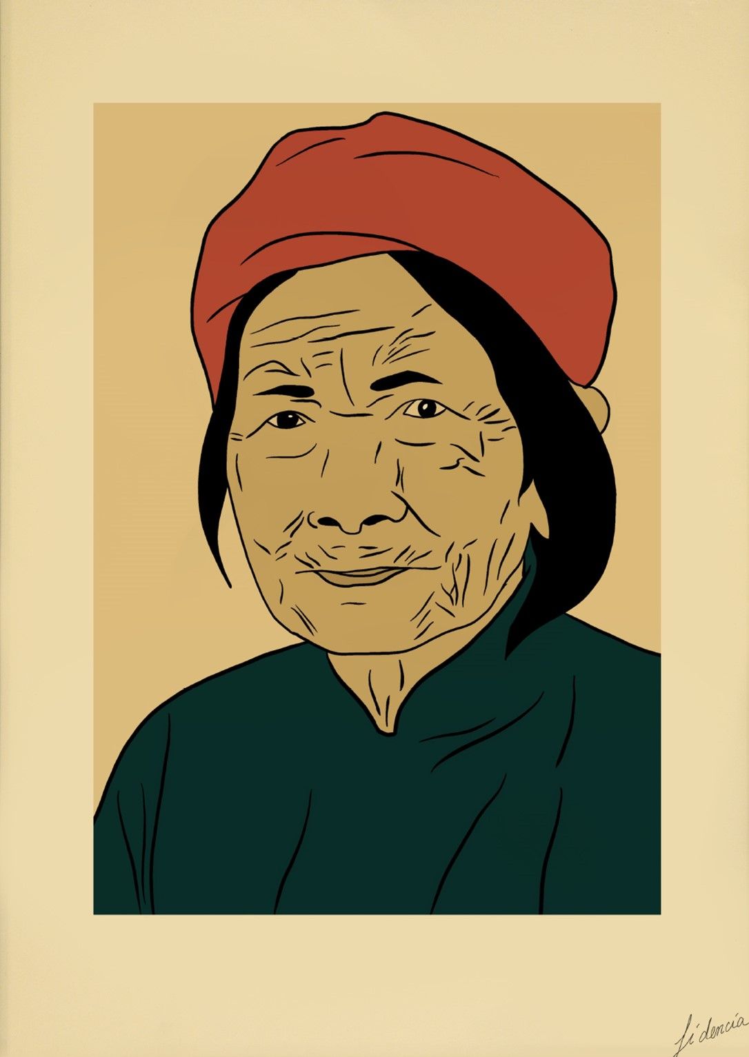  Postcard Vietnamese Portrait 